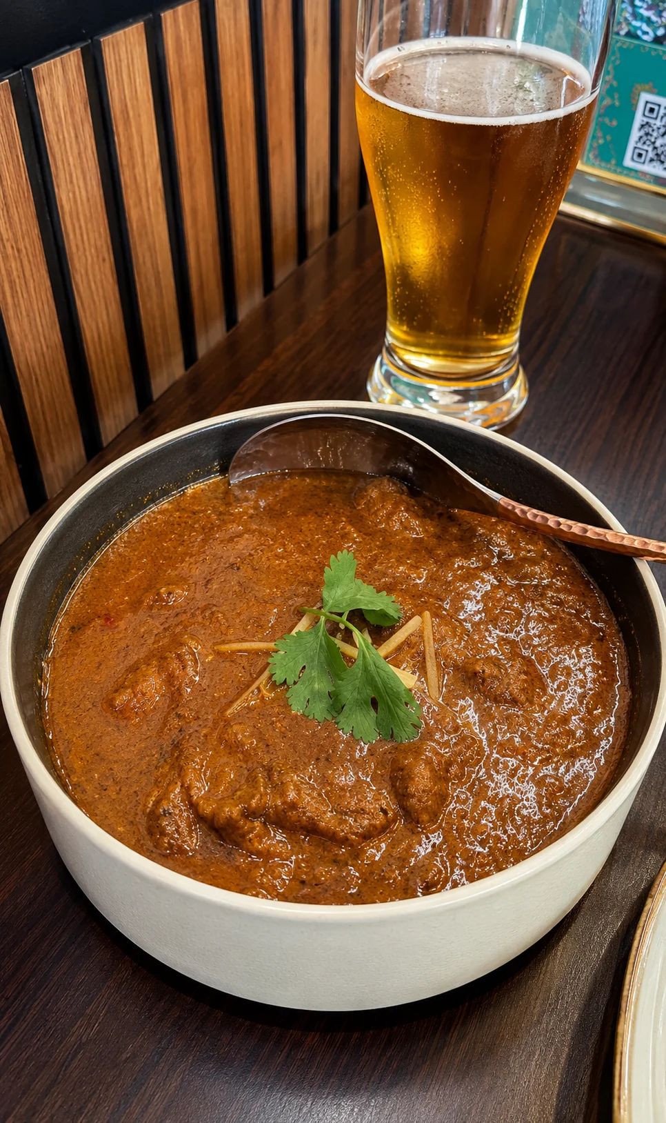 Lamb Curry Bowl — slow-cooked lamb curry on masala rice at My Spice N Rice, SE Calgary